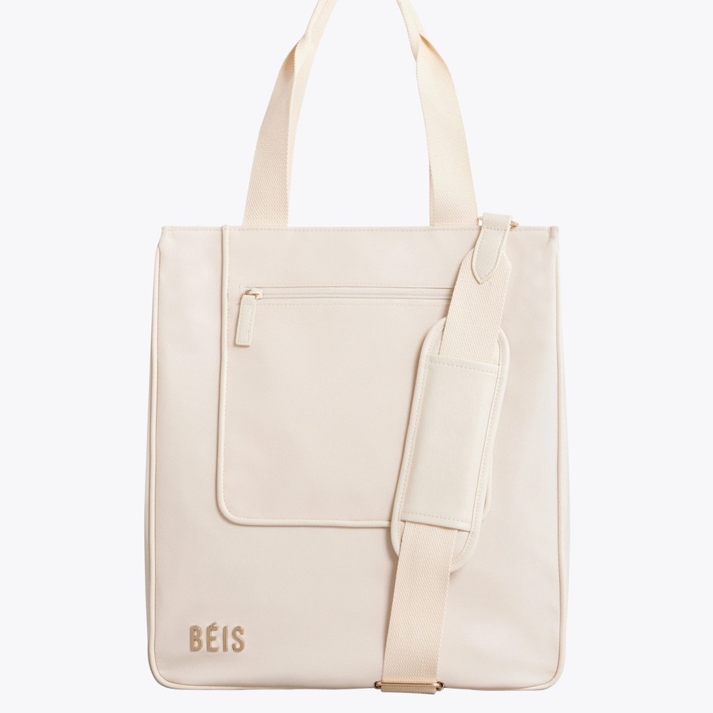 BEIS : North to South Tote in Beige NWT